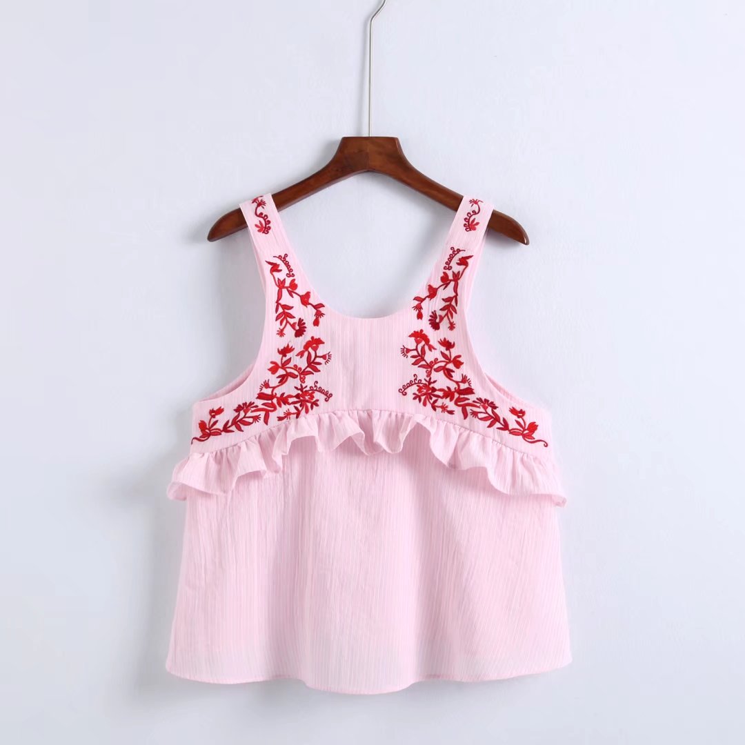 BM70298 Fashion Sleeveless Top Red