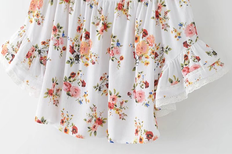 BM70299 Pretty Off-Shoulder Top White