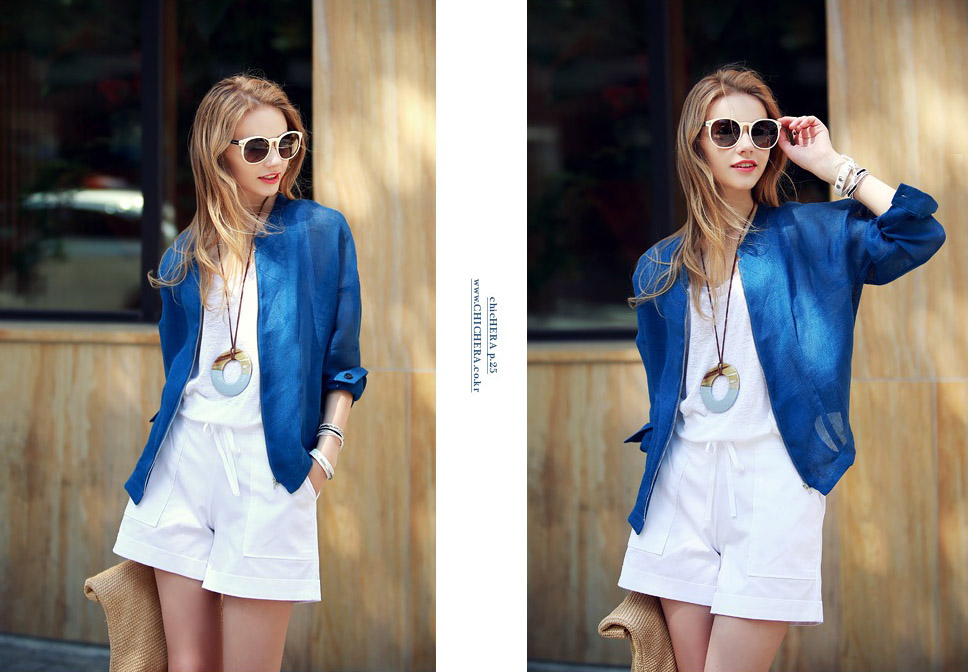 BM70302 Europe Fashion Jacket Blue