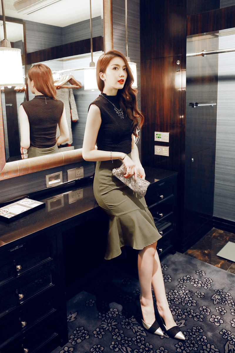 BM70323 Charming Mermaid Skirt Bamboo