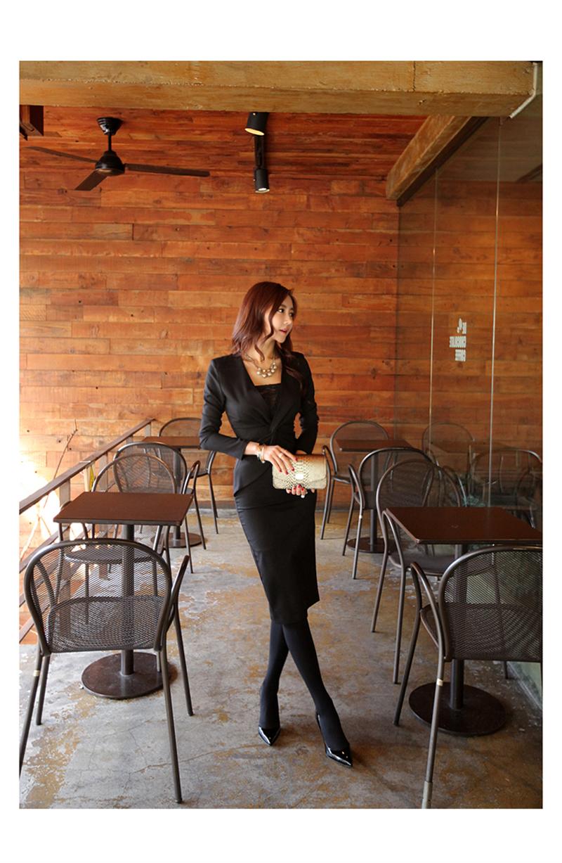 BM70324 Fashion OL Dress Black