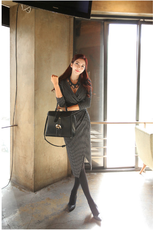 BM70325 Stylish OL Dress As Picture