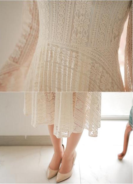 BM70329 Elegant Lace Dress As Picture