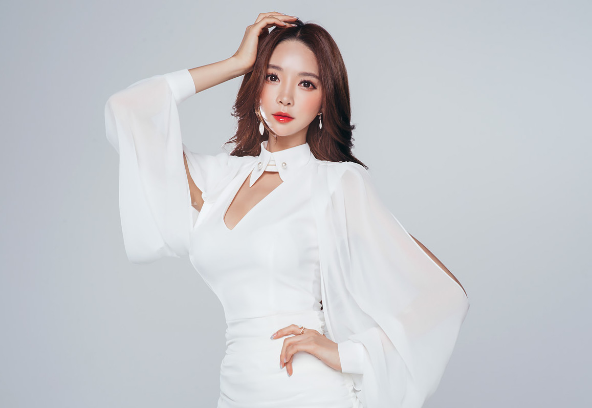 BM70332 Korea Fashion Dress White