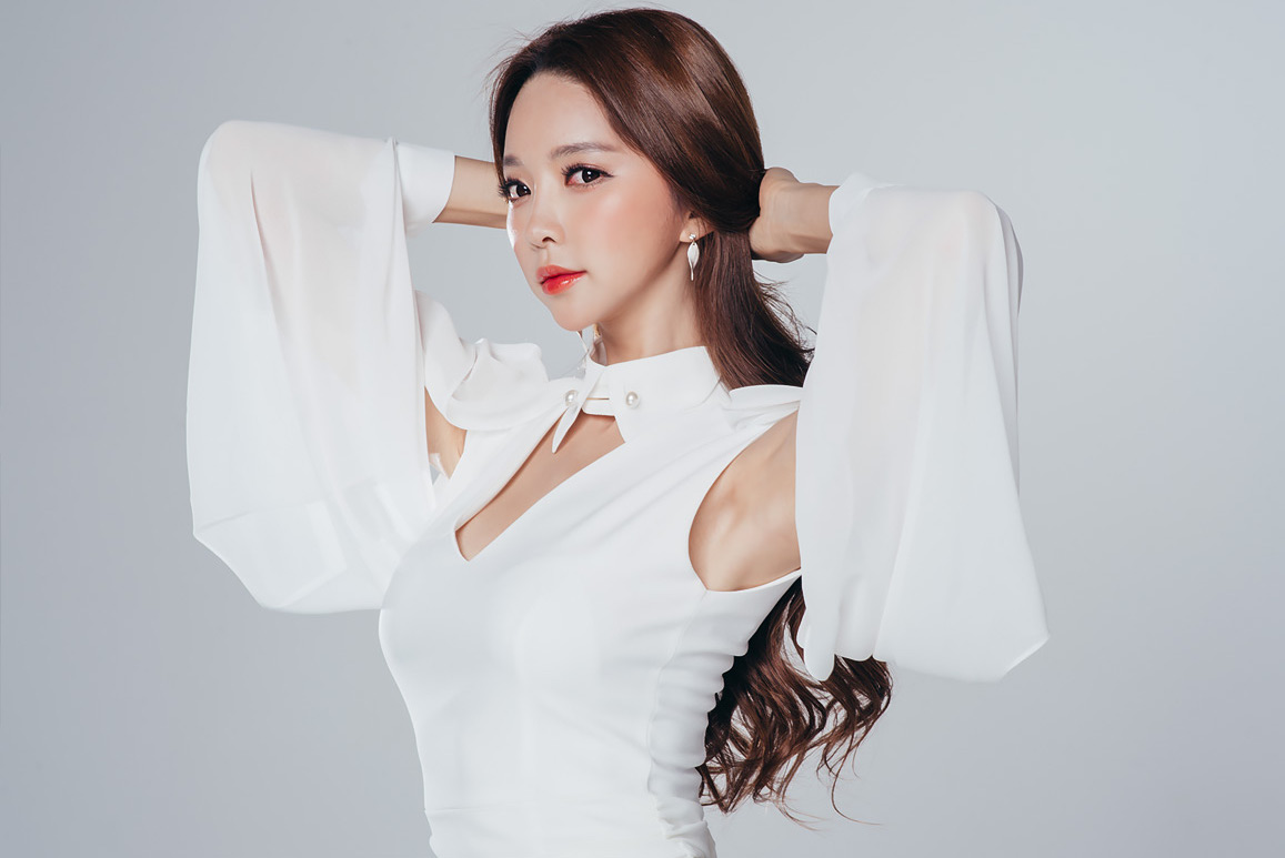 BM70332 Korea Fashion Dress White