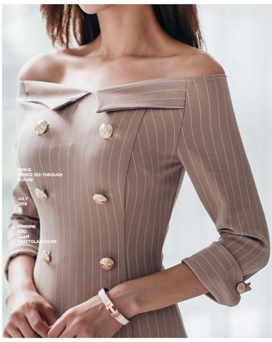 BM70335 Fashion Off-Shoulder Dress As Picture