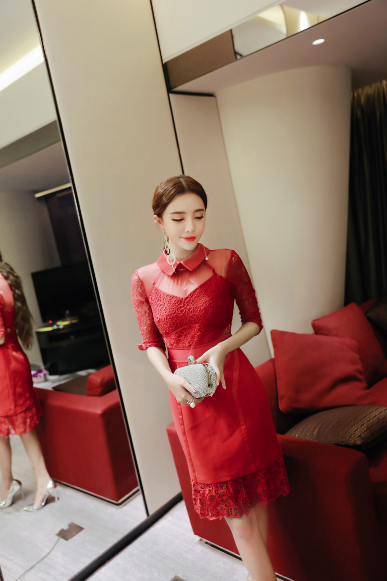 BM70336 Charming Dress Red