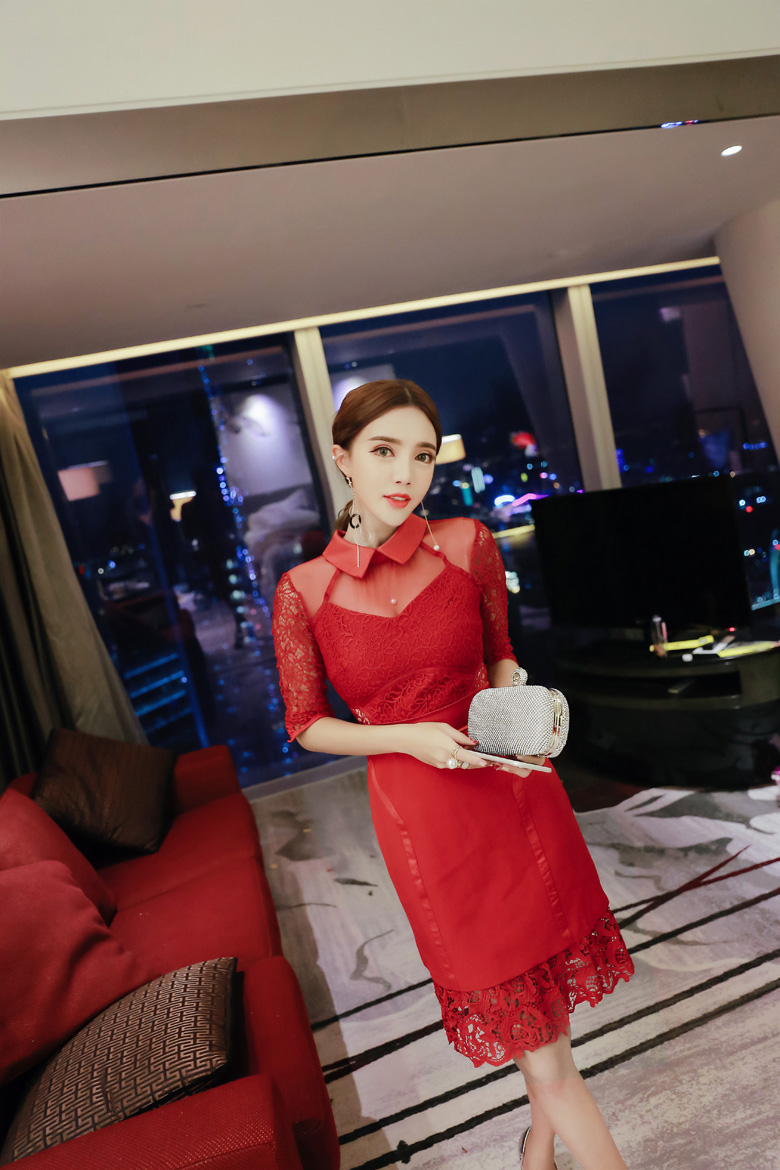 BM70336 Charming Dress Red