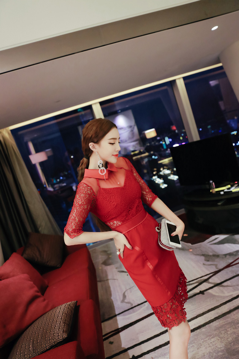 BM70336 Charming Dress Red