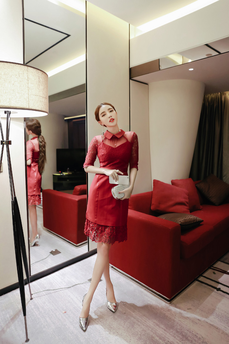 BM70336 Charming Dress Red