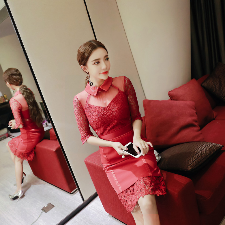 BM70336 Charming Dress Red