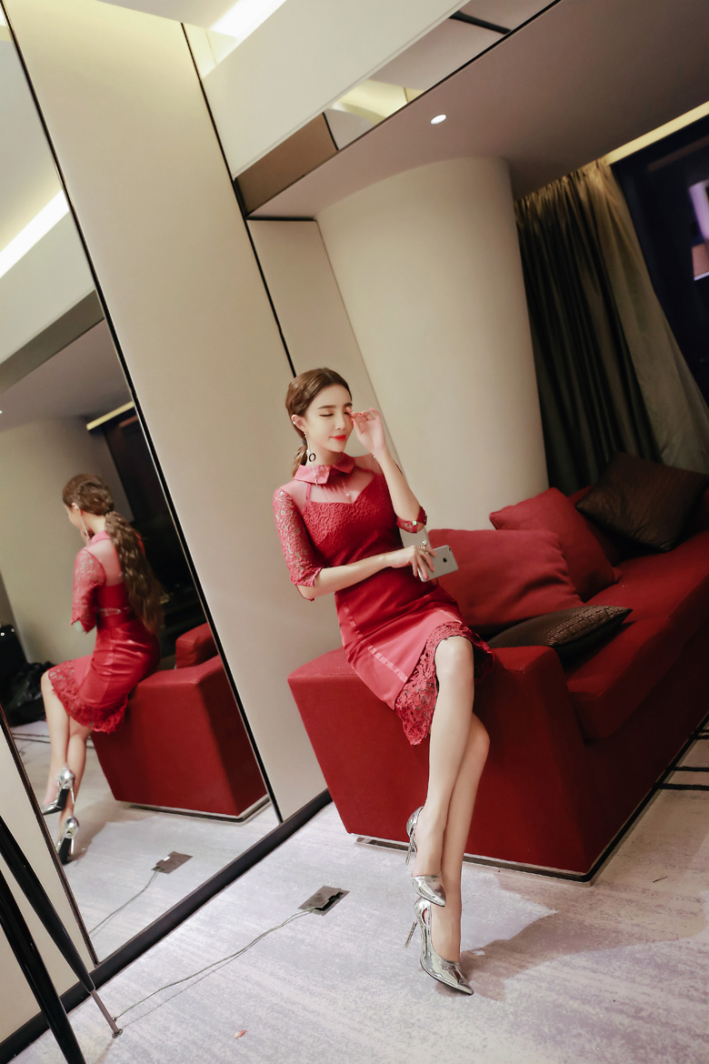 BM70336 Charming Dress Red