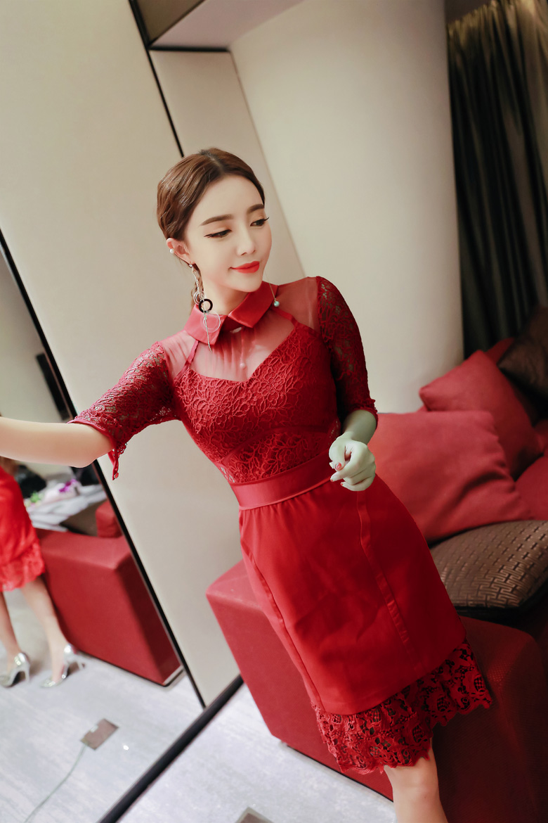 BM70336 Charming Dress Red