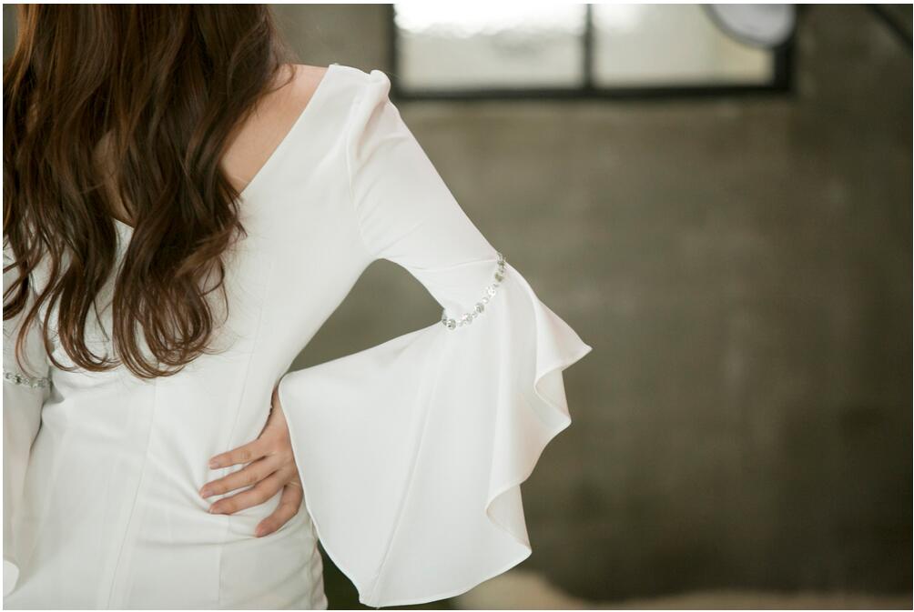 BM70340 Korea Fashion Dress White