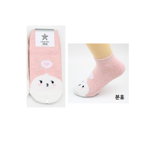 SJNMS11B - Ankle Socks (Mochi Pink)