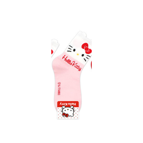 SLSK002A - Ankle Socks (Hello Kitty Pink)