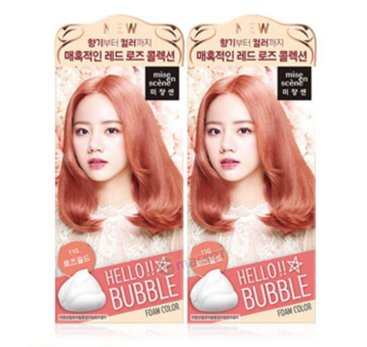 KT0004 Bubble Foam Hair Dye Rose Gold