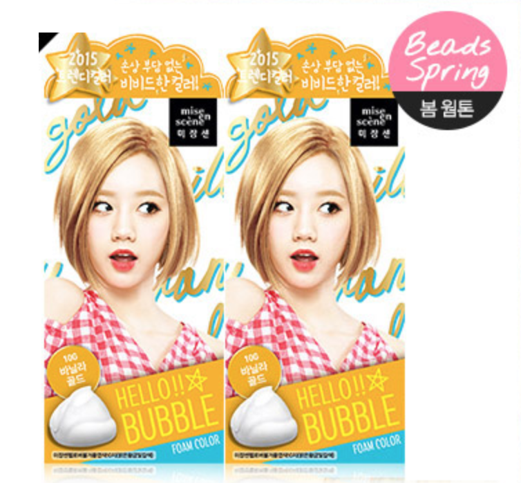 KT0004 Bubble Foam Hair Dye Vanilla Gold