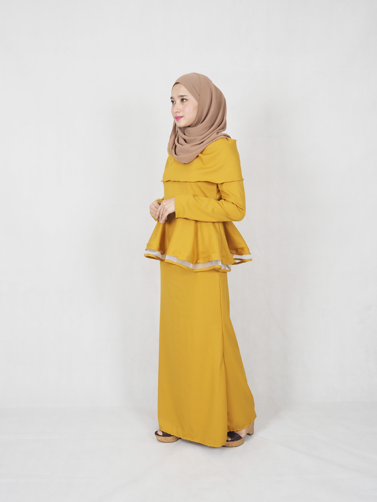 SW4833 Baju Kurung (PLUS SIZE) Mustard