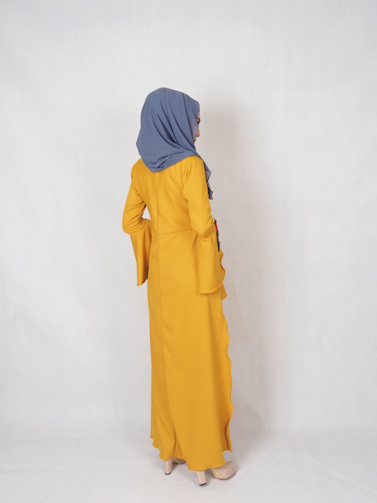 SW4834 Rose Set Blouse & Pants Mustard