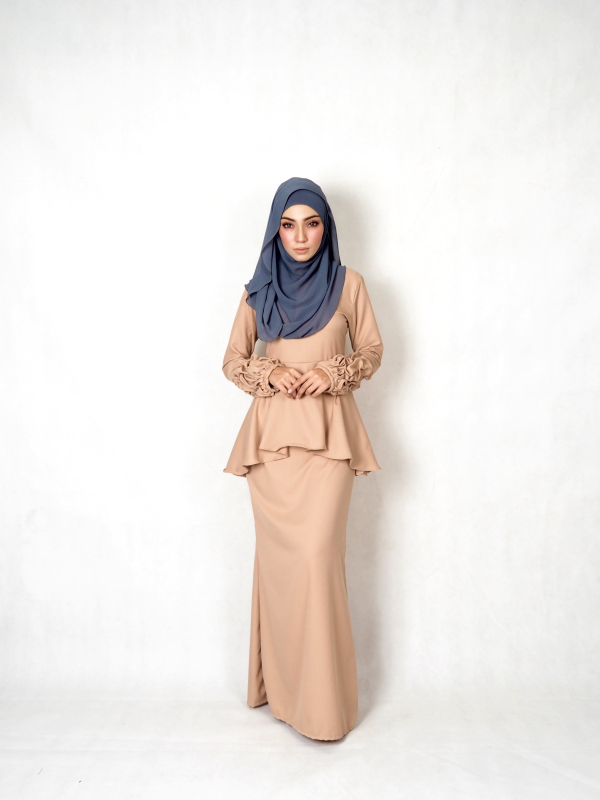 SW4838 Baju Kurung (Plus Size) Dark Brown