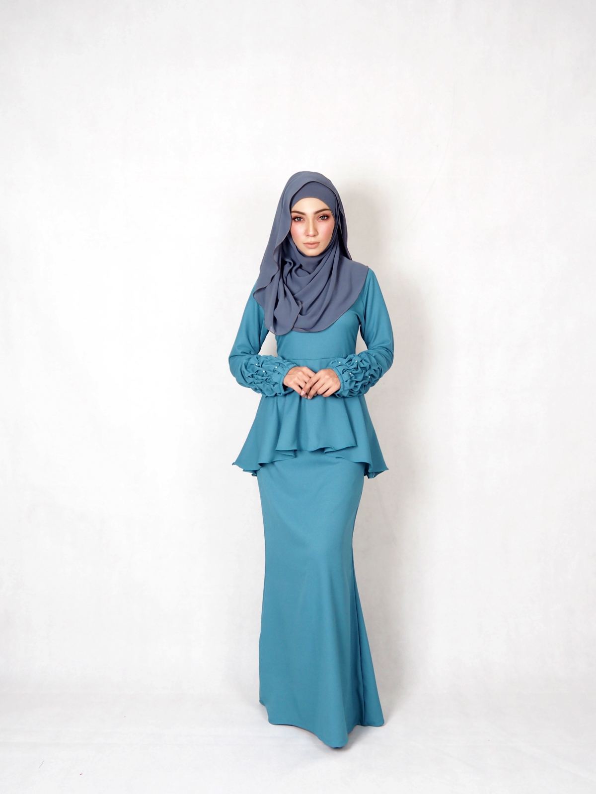 SW4838 Baju Kurung (Plus Size) Dark Green