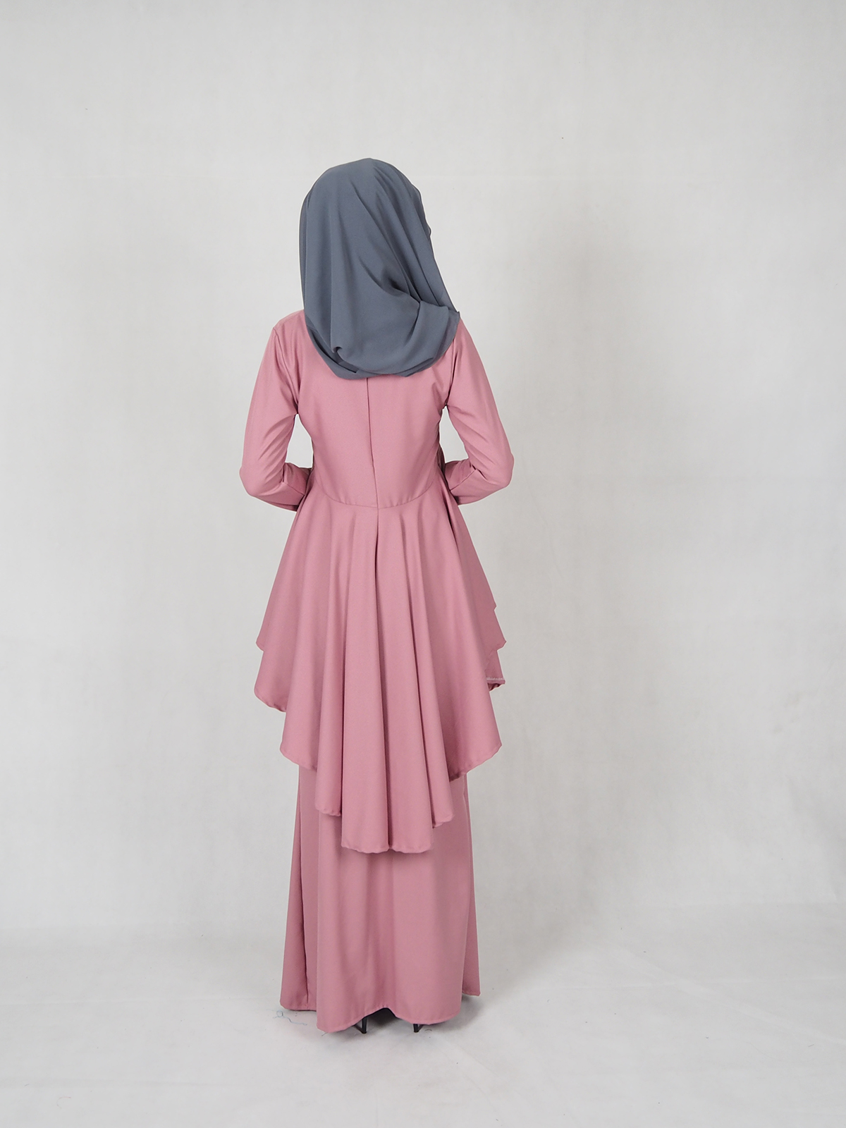 SW4839 Fashion Baju Kurung Dusty Pink