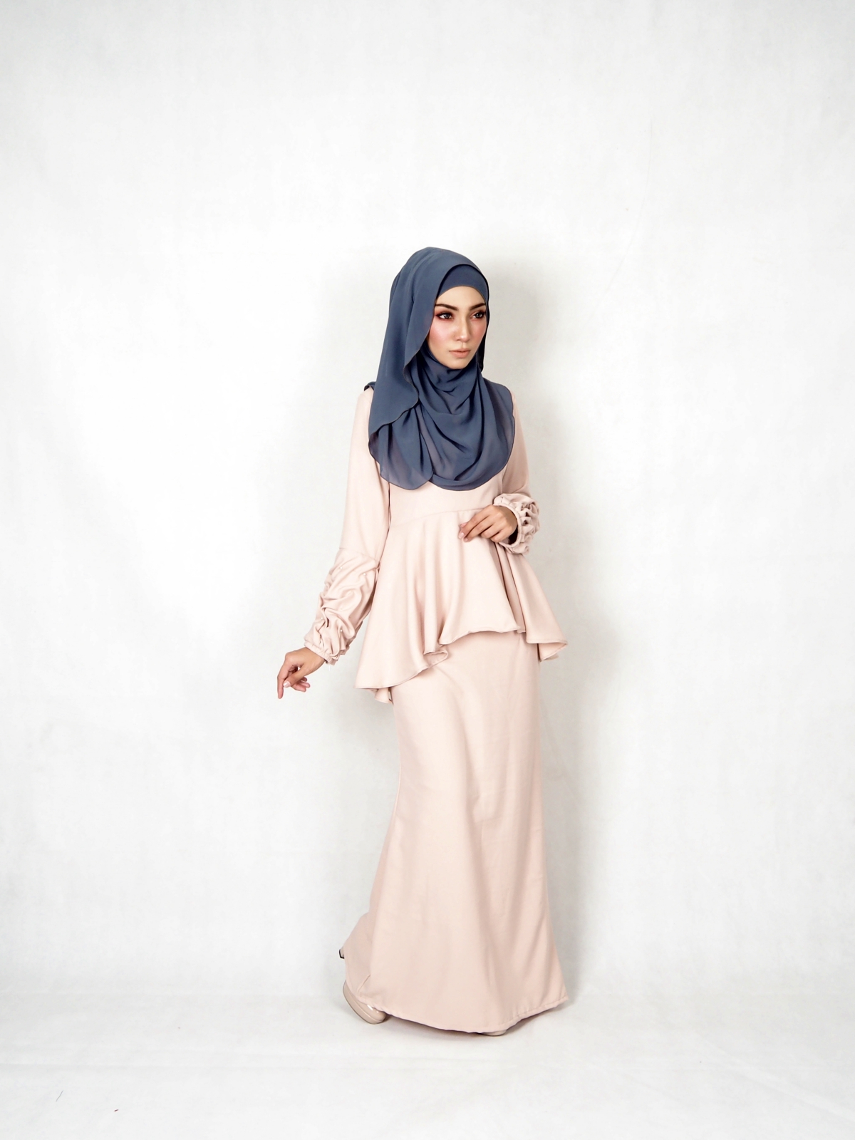 SW4840 Baju Kurung (Plus Size) Cream