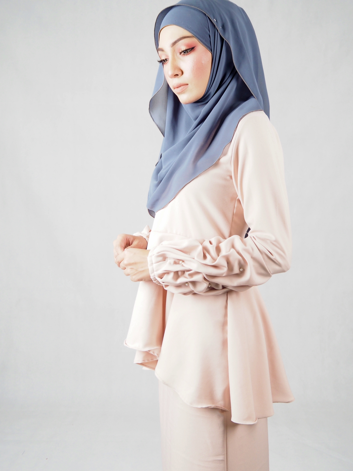 SW4840 Baju Kurung (Plus Size) Cream