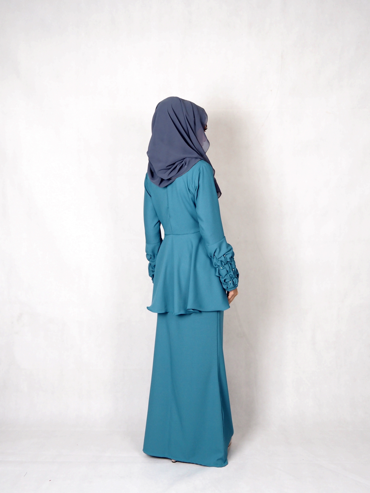 SW4840 Baju Kurung (Plus Size) Dark Green