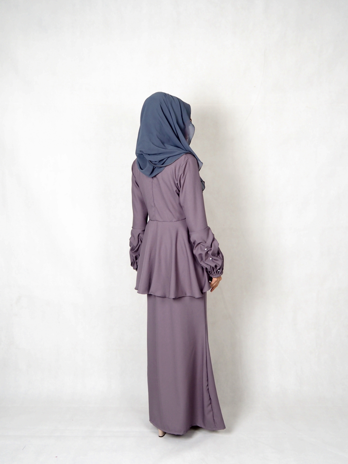 SW4840 Baju Kurung (Plus Size) Grey