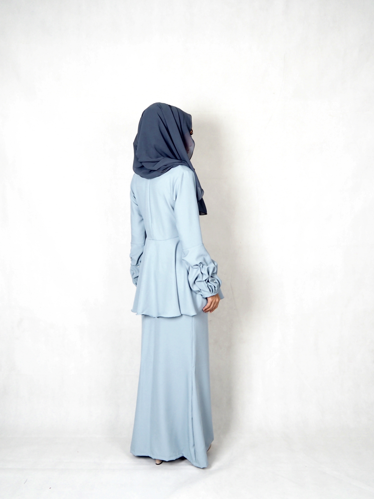 SW4840 Baju Kurung (Plus Size) Light Blue