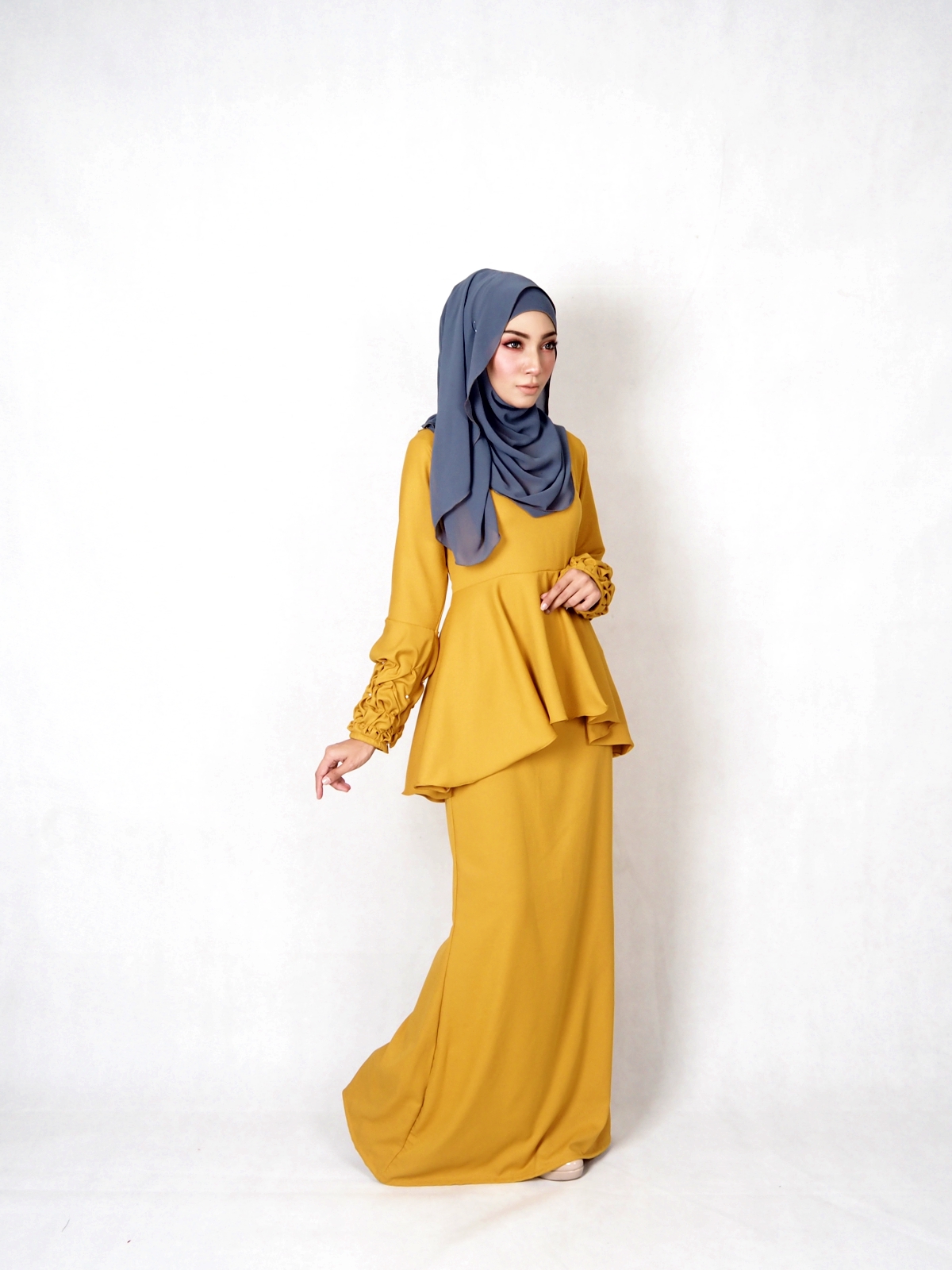 SW4840 Baju Kurung (Plus Size) Mustard