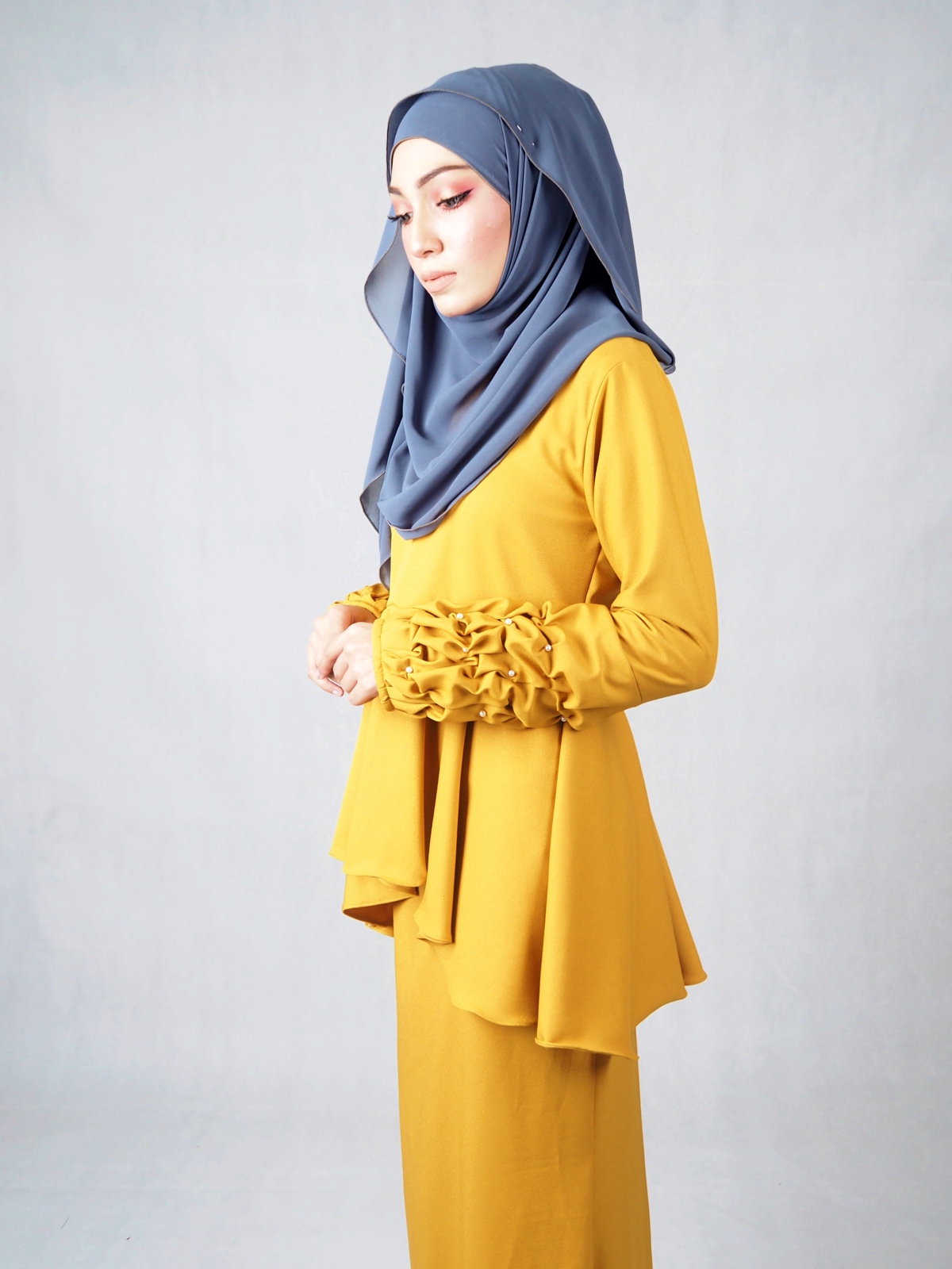 SW4840 Baju Kurung (Plus Size) Mustard