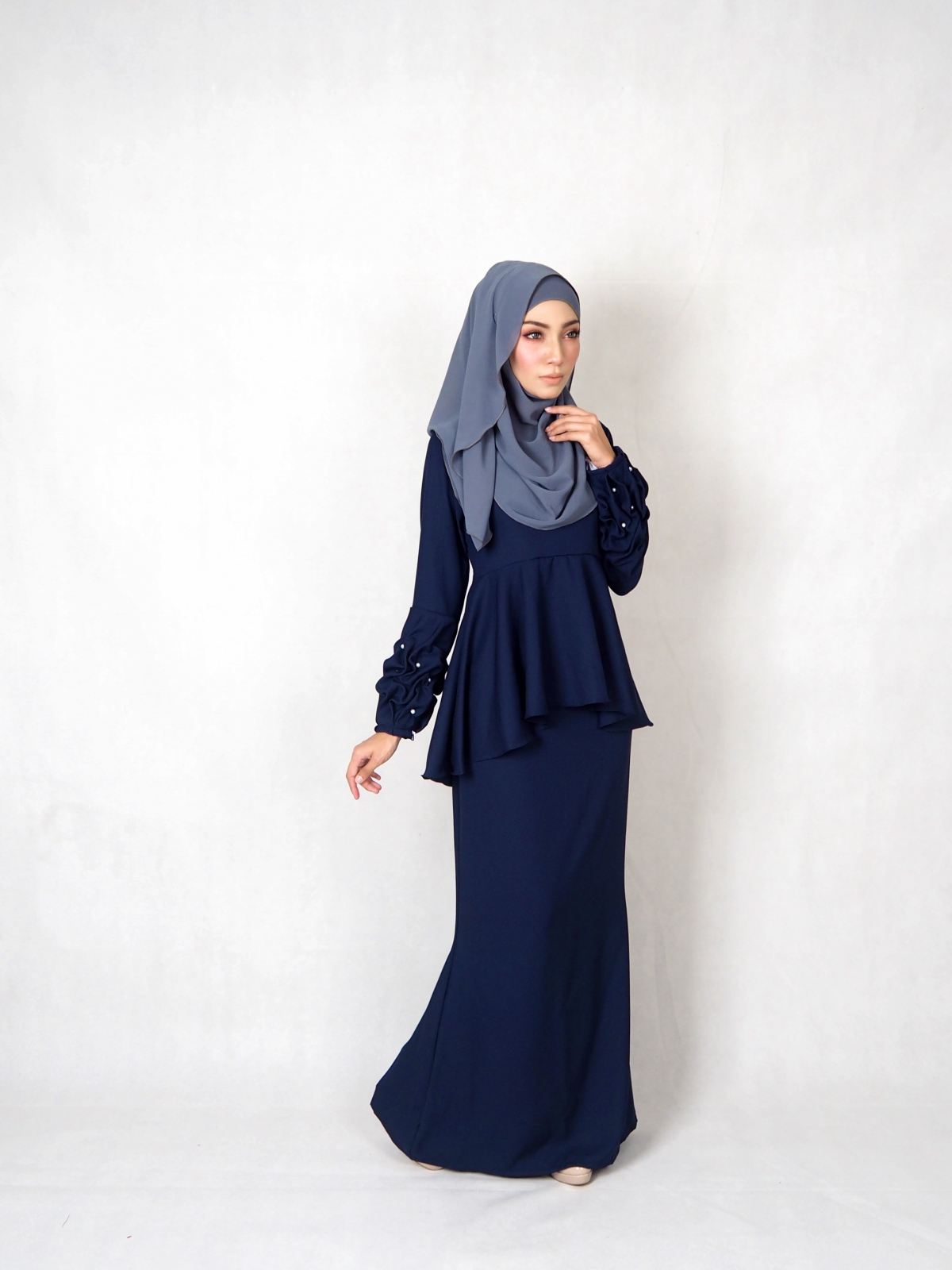 SW4840 Baju Kurung (Plus Size) Navy