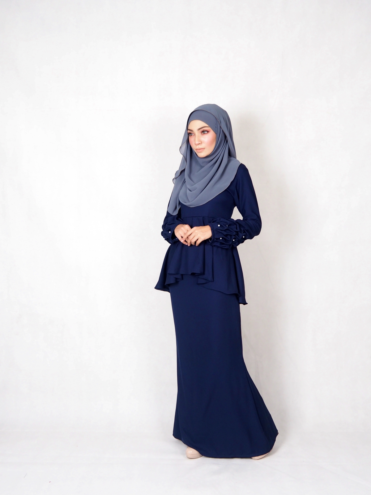 SW4840 Baju Kurung (Plus Size) Navy