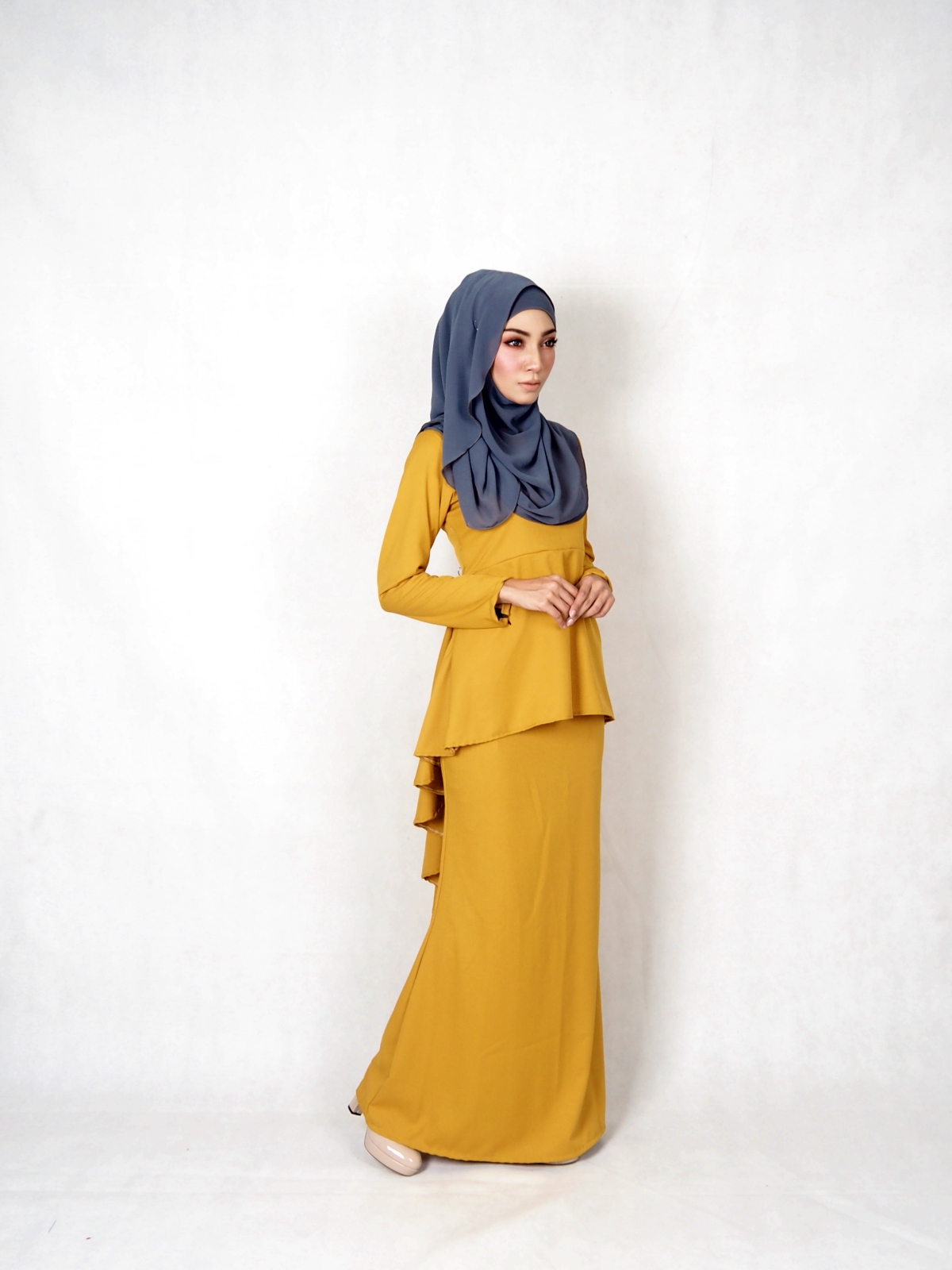 SW4841 Baju Kurung (Plus Size) Mustard