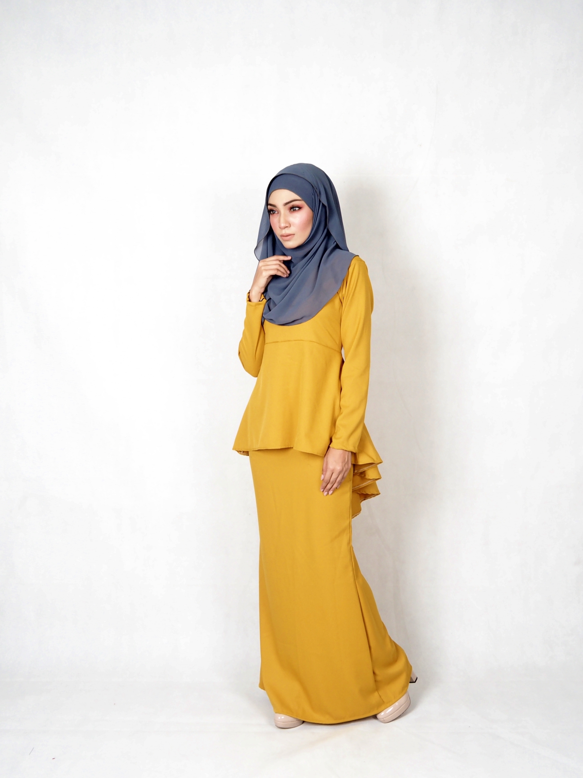 SW4841 Baju Kurung (Plus Size) Mustard