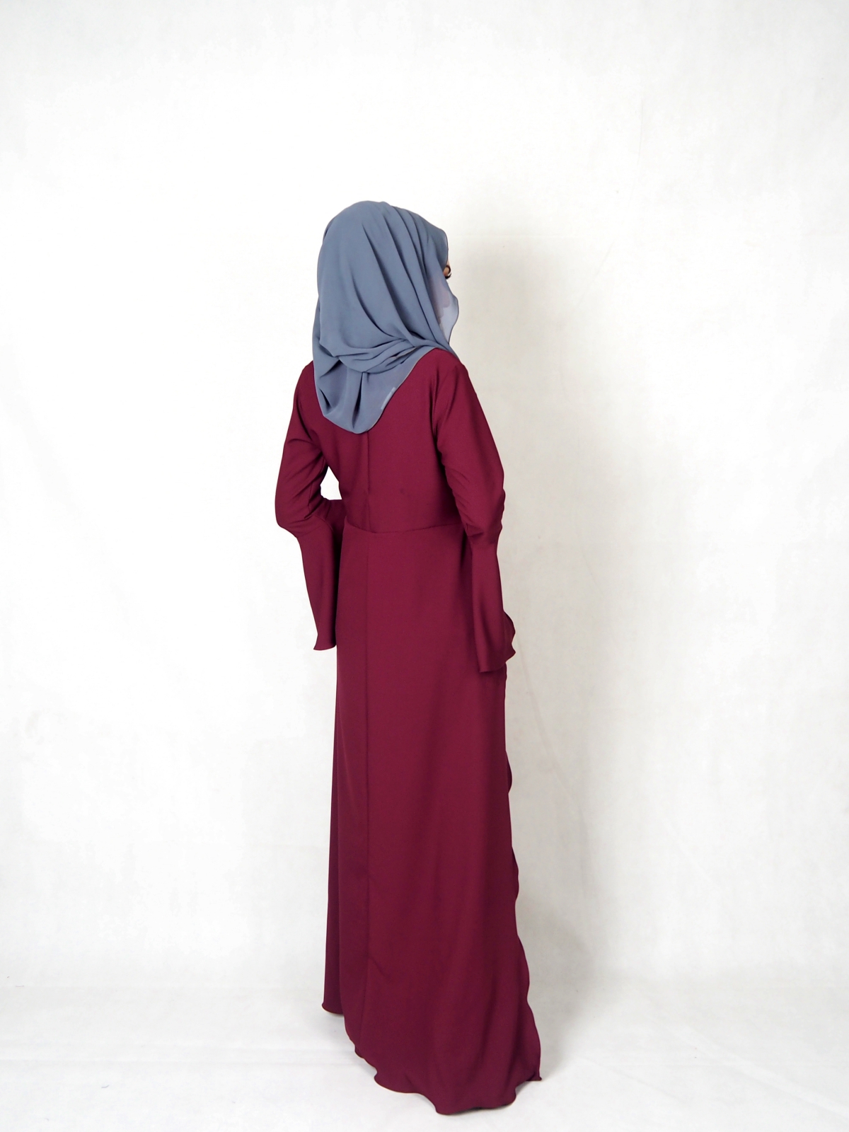 SW4845 Blouse & Pant (Plus Size) Maroon