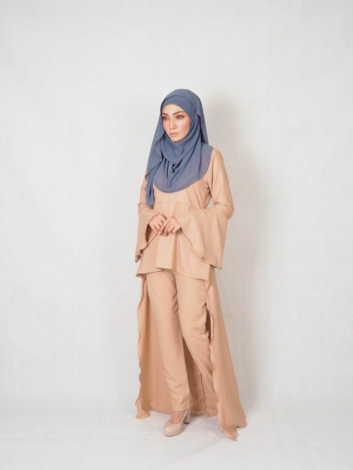 SW4846 Blouse & Pant (Plus Size) Dark Brown