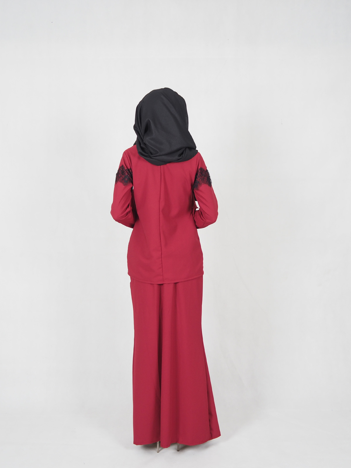 SW4850 Baju Kurung (Plus Size) Maroon
