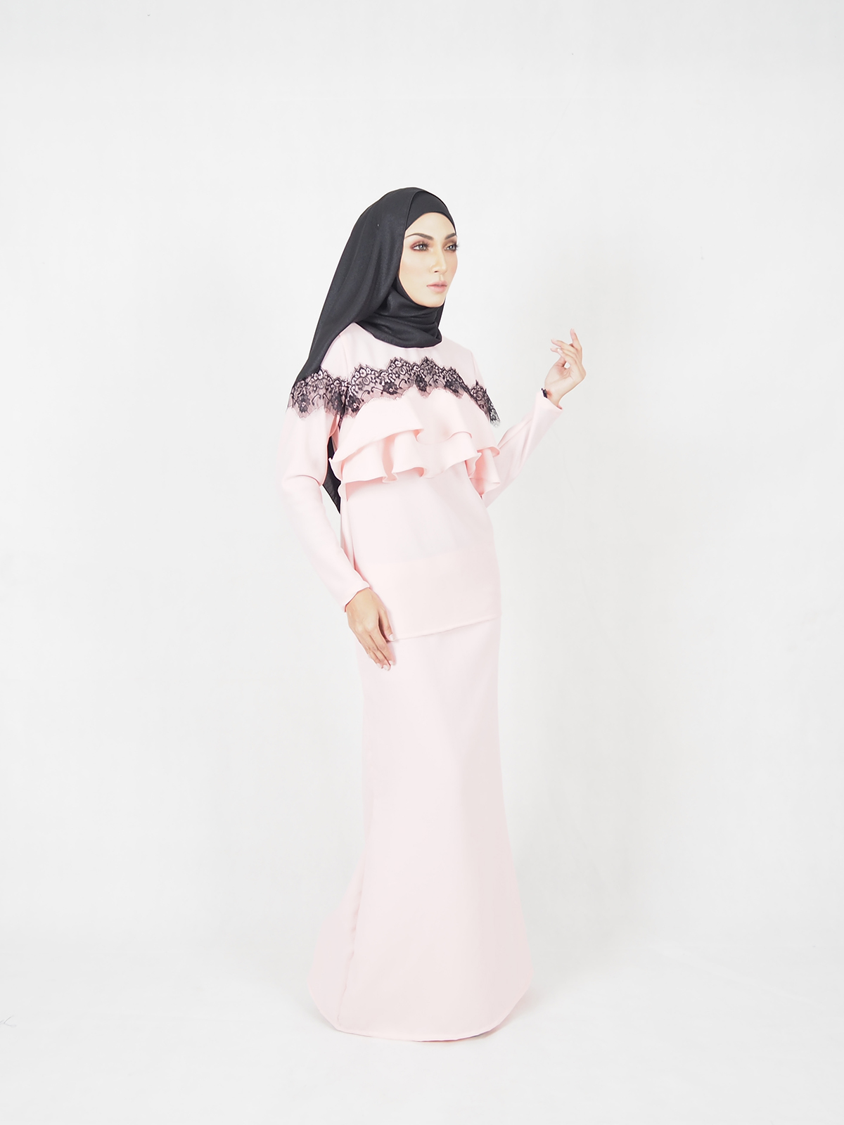 SW4850 Baju Kurung (Plus Size) Peach