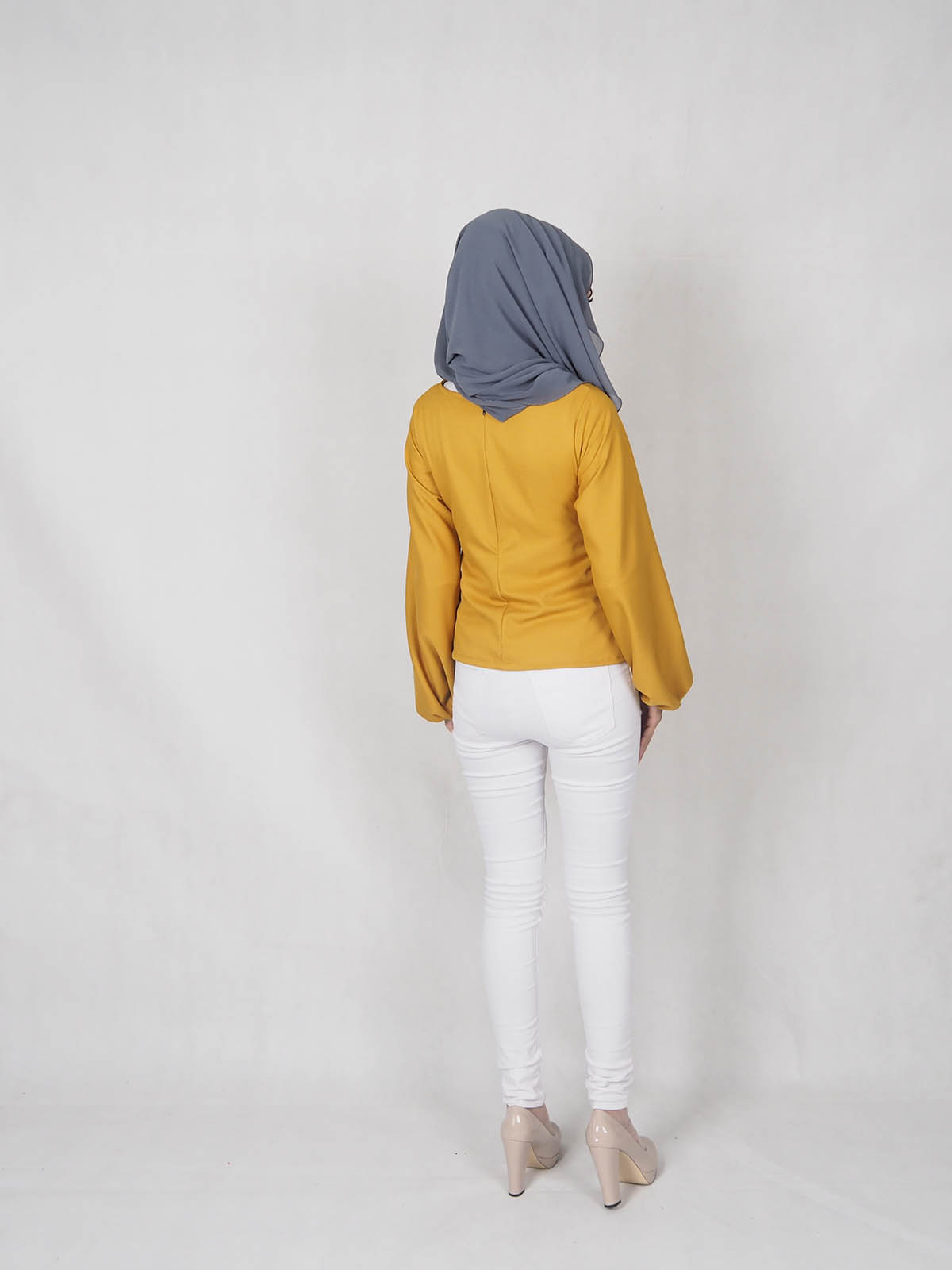 SW4851 Fashion Blouse (Plus Size) Mustard