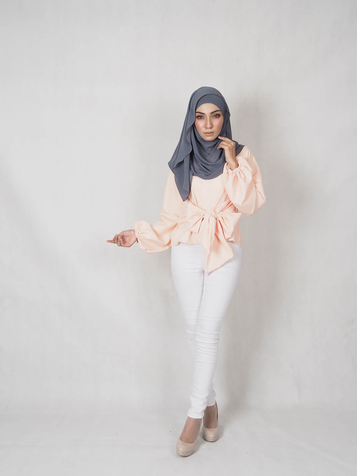 SW4851 Fashion Blouse (Plus Size) Peach