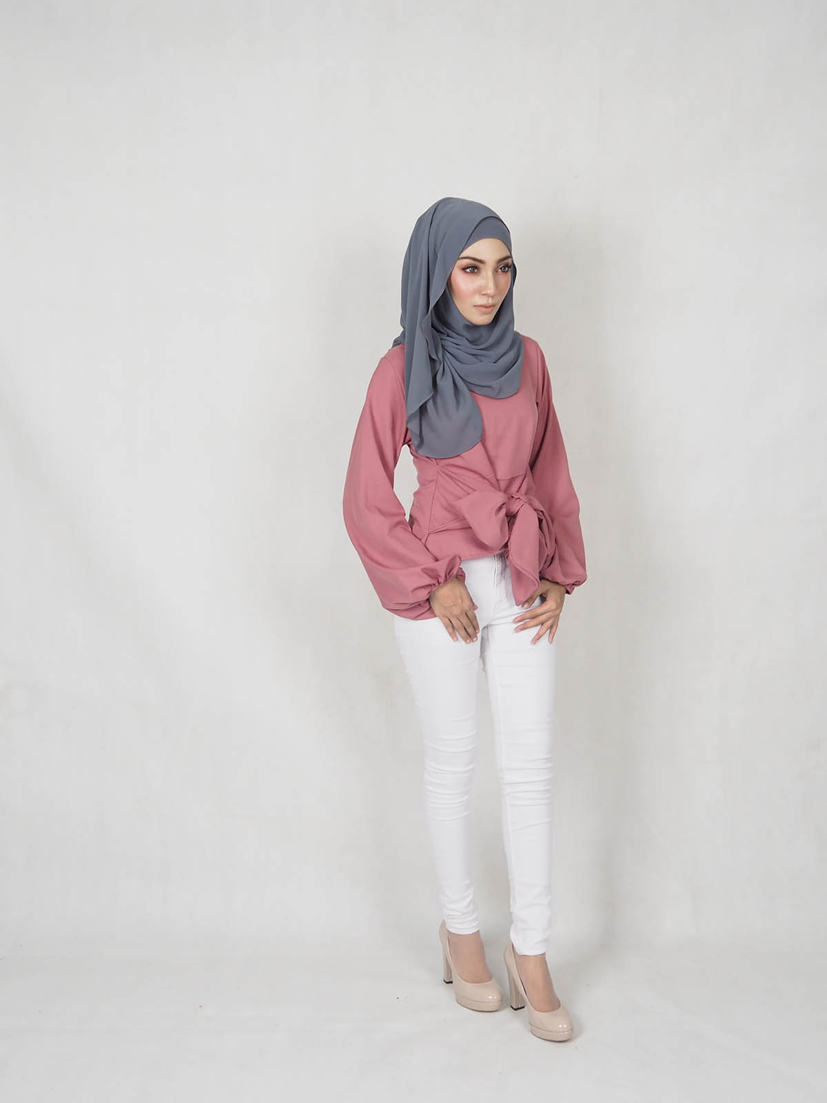 SW4851 Fashion Blouse (Plus Size) Pink