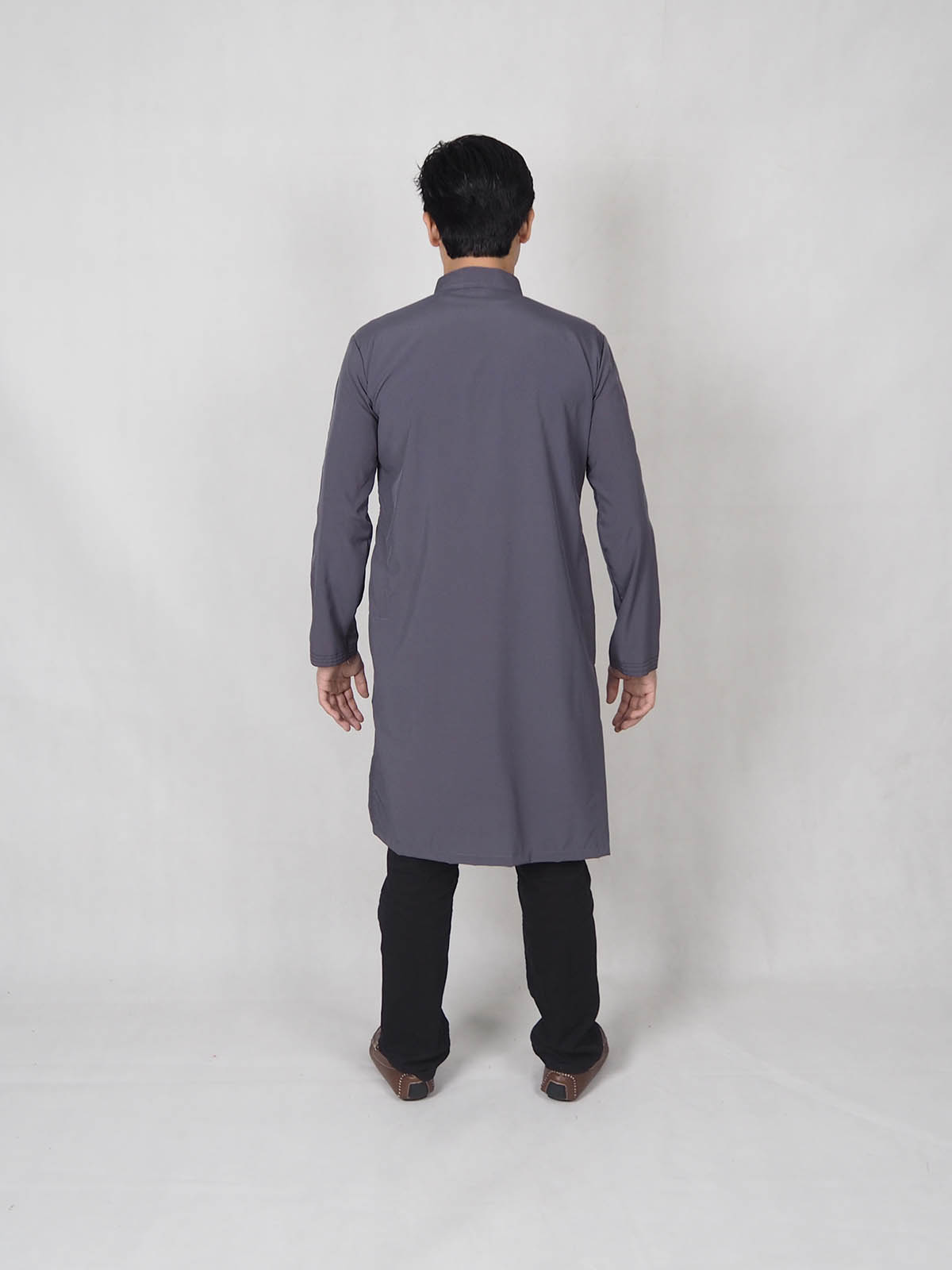 SW4856 Stylish Men Kurta Grey