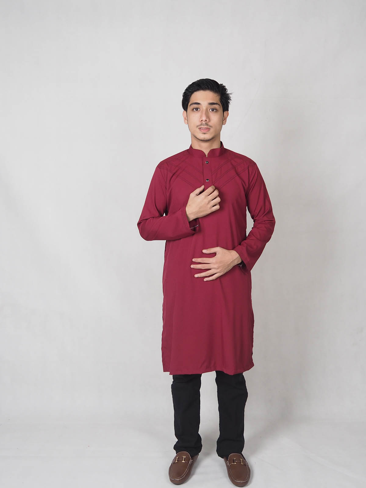 SW4862 Fashion Men Top (Plus Size) Red