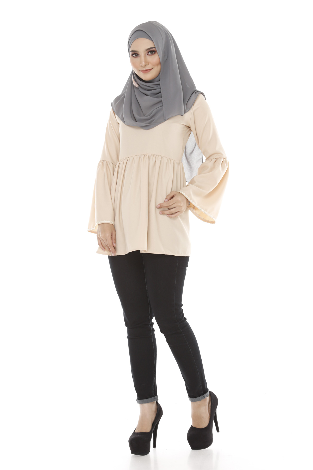 SW4864 Fashion Blouse (Plus Size) Cream