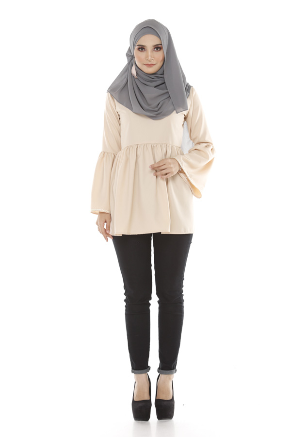 SW4864 Fashion Blouse (Plus Size) Cream