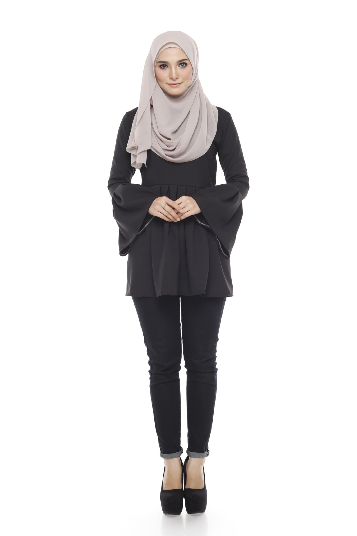 SW4866 Pretty Blouse (Plus Size) Black
